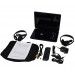 Proscan 9" Swivel screen DVD Player, 4-hr battery with Headphones PDVD9806-B-RED