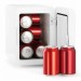 Frigidaire 12 in. 1 cu. ft. 9-Can Beauty Light Up Mini Refrigerator in White EFMIS209-WHITE