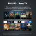 Philips 32" Class HD 720P Smart Roku Borderless LED TV