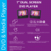 Proscan 7" Dual Screen Portable DVD Player PDVD7751 Black - Certified Refurbished