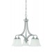 Sunset 5-Light MB Darby Chandelier 100W Down Bright Satin Nickel F18056-80