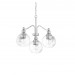 Sunset Oriana 3 Light Chandelier Seeded Glass Bright Satin Nickel F29003-80