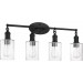 4 LT 100W MB CLYDE VANITY WITH CLR SEEDY