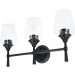 Sunset Stella 3-Light Bathroom Vanity 100W Light Black F27013-31