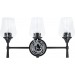 Sunset Stella 3-Light Bathroom Vanity 100W Light Black F27013-31