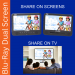 Sylvania 10.1" Dual Screen Portable Blu-ray DVD CD player SDVD1087 Certified Refurb 