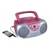 Sylvania SRCD243M-PINK CD Radio Boombox 