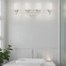 4 LT MB VANITY WITH CLEAR LINEN GLASS